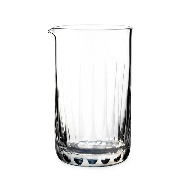 1118L_675ml Cocktail Kingdom Seamless Paddle Mixing Glass Tapered Base shown on white silo background.