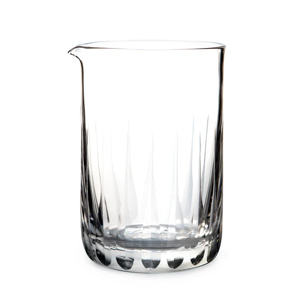 1118_550ML Cocktail Kingdom Seamless Paddle Mixing Glass Tapered Base shown on white silo background.