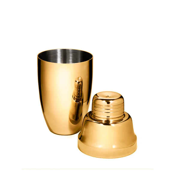 1122G Gold Cocktail Kingdom Heavyweight Usagi Cobbler Shaker shown separate on white background.