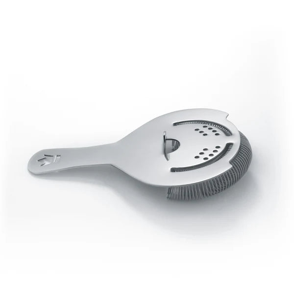 1126 Cocktail Kingdom Koriko Hawthorne Strainer side view on white background.