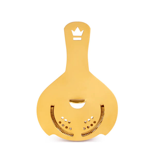 1126 G Cocktail Kingdom Koriko Hawthorne Strainer rear view on white background.