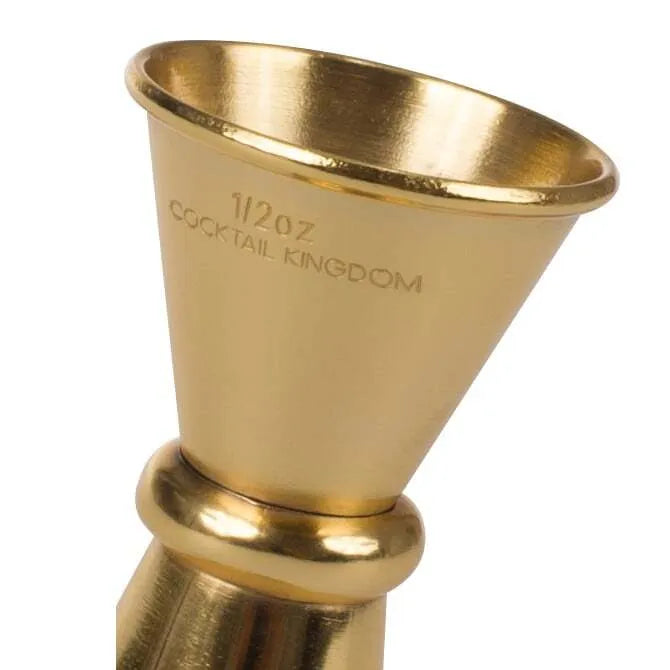 Cocktail Kingdom Gold Jigger 1/2 oz and 3/4 oz