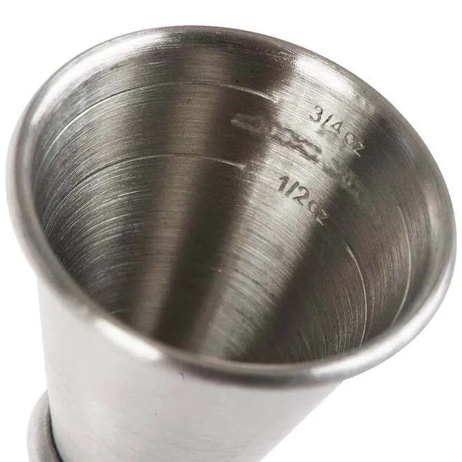 Cocktail Kingdom Silver Jigger 1 oz / 2 oz