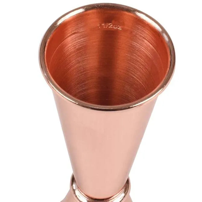 Cocktail Kingdom Japanese Style Jigger Copper Plated 1oz and 2oz