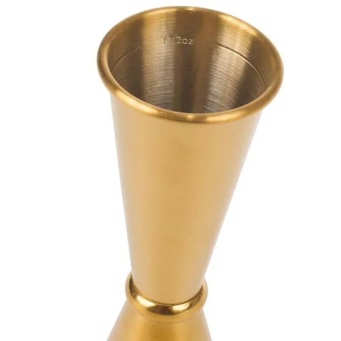 Cocktail Kingdom Jigger 1 oz / 2 oz - Gold
