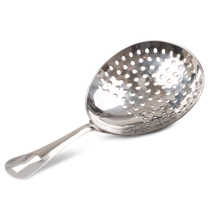 1245 stainless steel Barfly Julep Strainer front shown on white background.