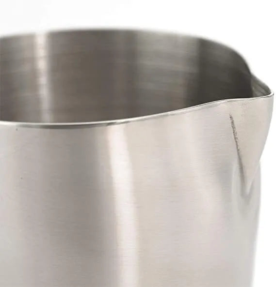 2oz Barfly Jigger showing spout on white silo background.