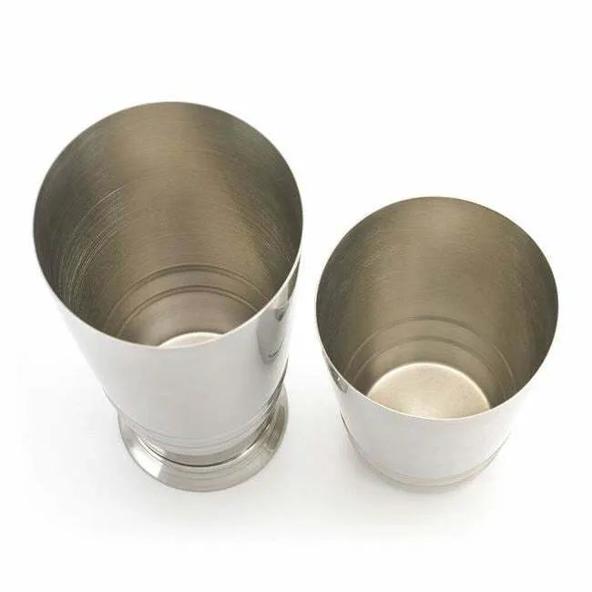 1297 Barfly 2 Pc Cocktail Shaker Set showing interior on white background.
