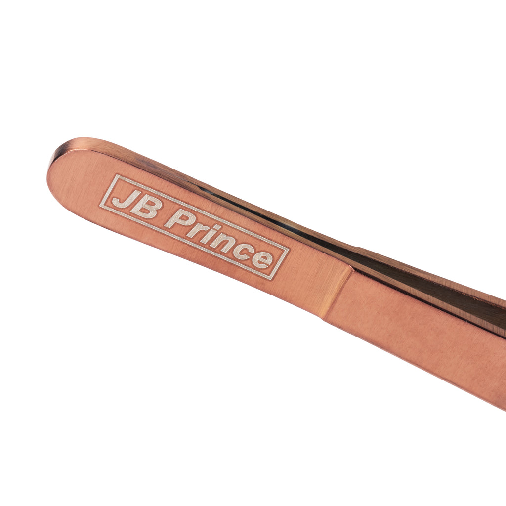 JB Prince Offset Fine Tip Tweezer 7.8 Inches Professional Utensils
