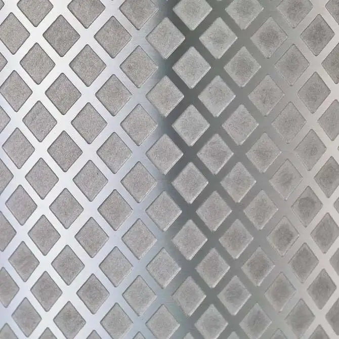 Barfly Diamond Lattice Cocktail Shaker showing close up of diamond hatch cut pattern on white background.