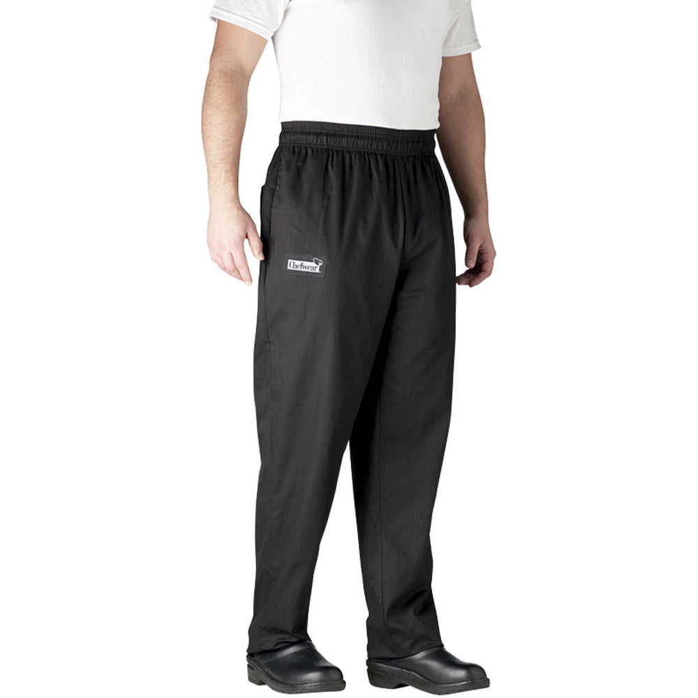 Ultimate Baggies Chef Pants shot on white silo background.