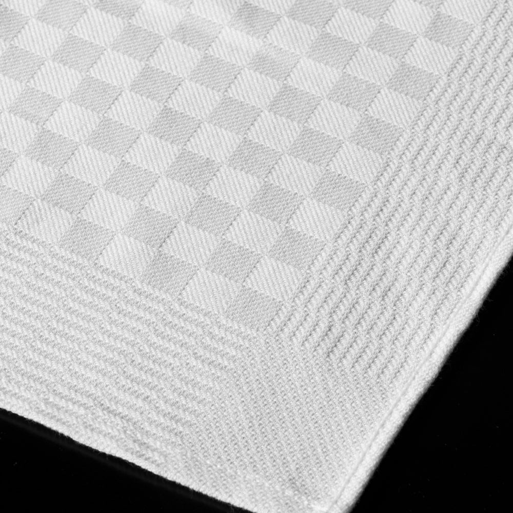 White Checkered Kitchen Towels