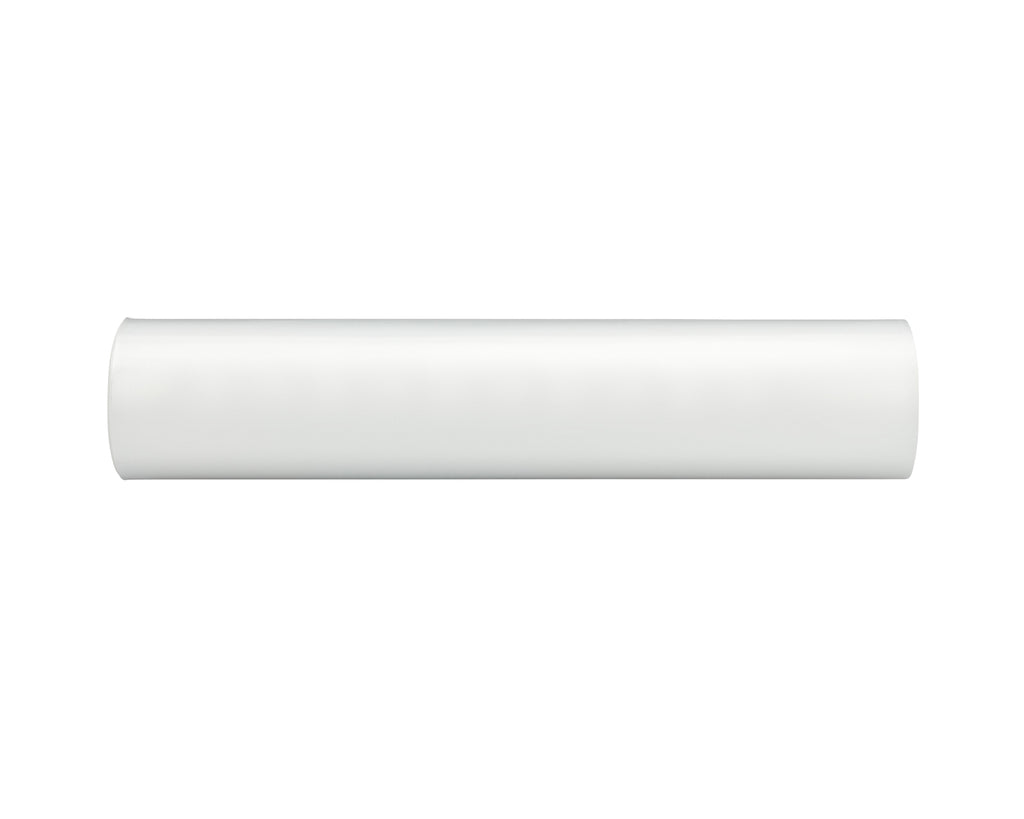 White cylindrical paper on a white background