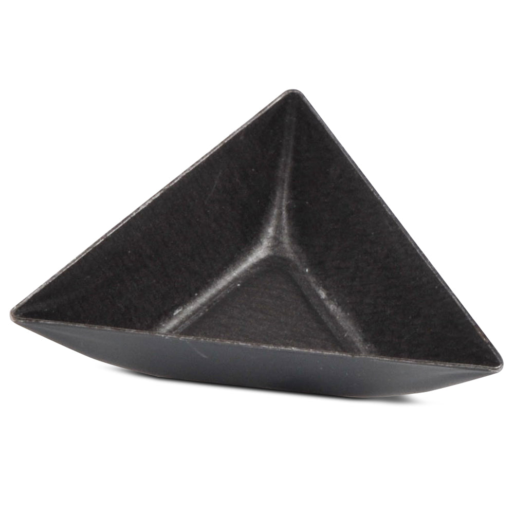 Black Triangle Mold on Black Background.