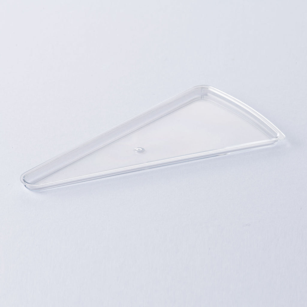 Clear Slice Vessel Lid shown on white silo background.