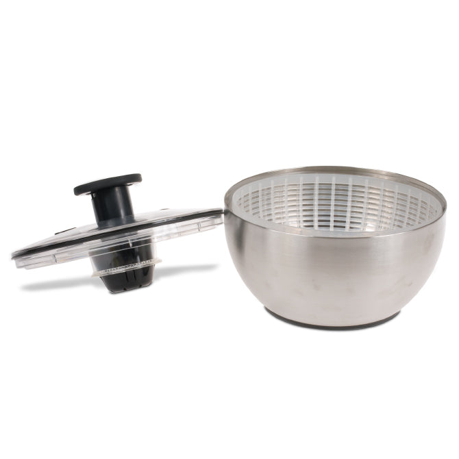 OXO Stainless-Steel Salad Spinner - Thumbnail 3