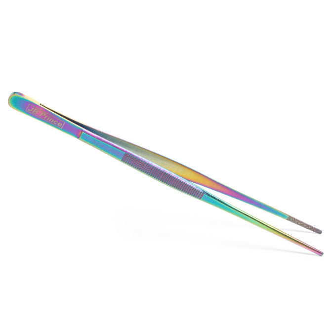 JB Prince Gold Offset Fine Tip Tweezer 7.8 Inches Ghana