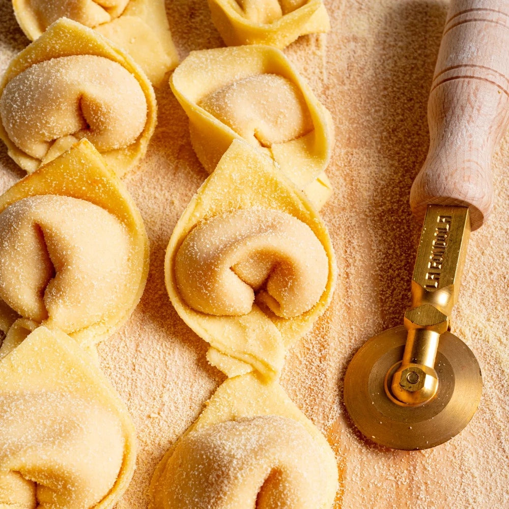 La Gondola Smooth Brass Cutter Wheel | Professional Pasta Tools