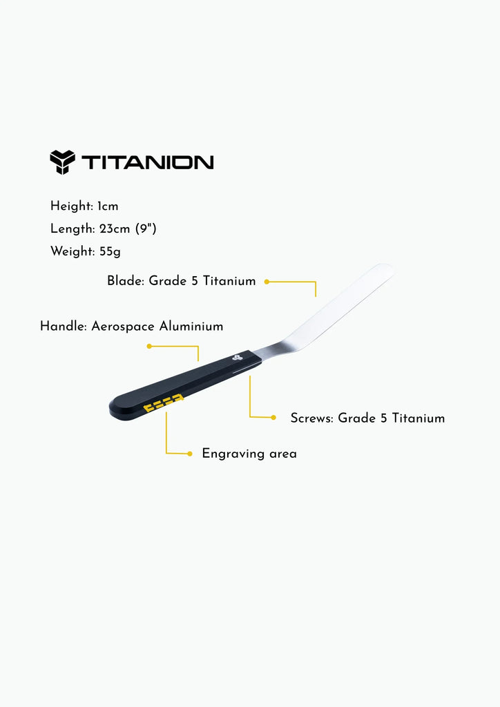 Titanion 4 inch Blade Offset Spatula - Red - Padawan – JB Prince