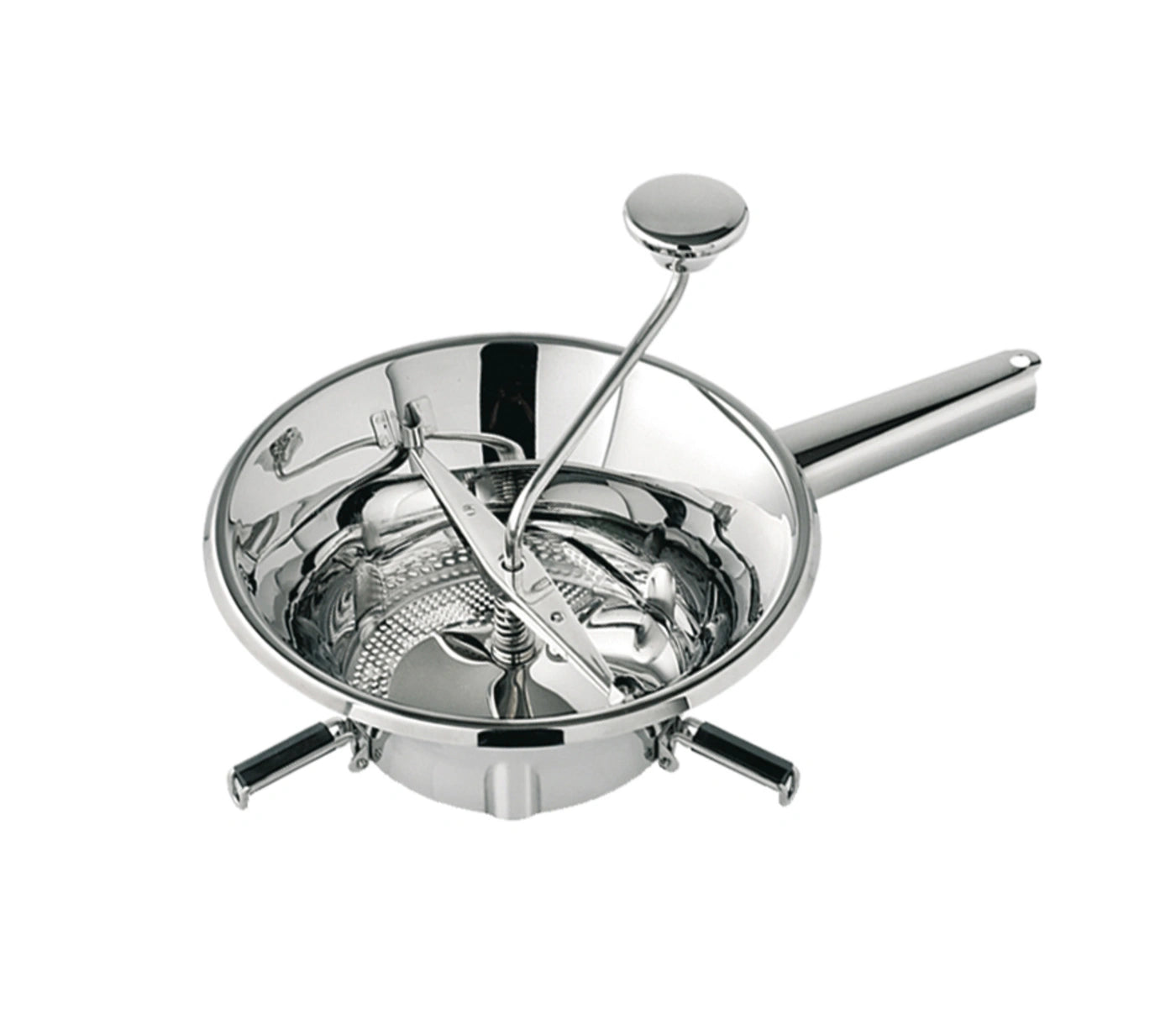 MOULIN MOULIN 　yu Moulin No.2 Food Mill 9.4 inch with 3 Sieves - 1.5, 2.5, and 4mm