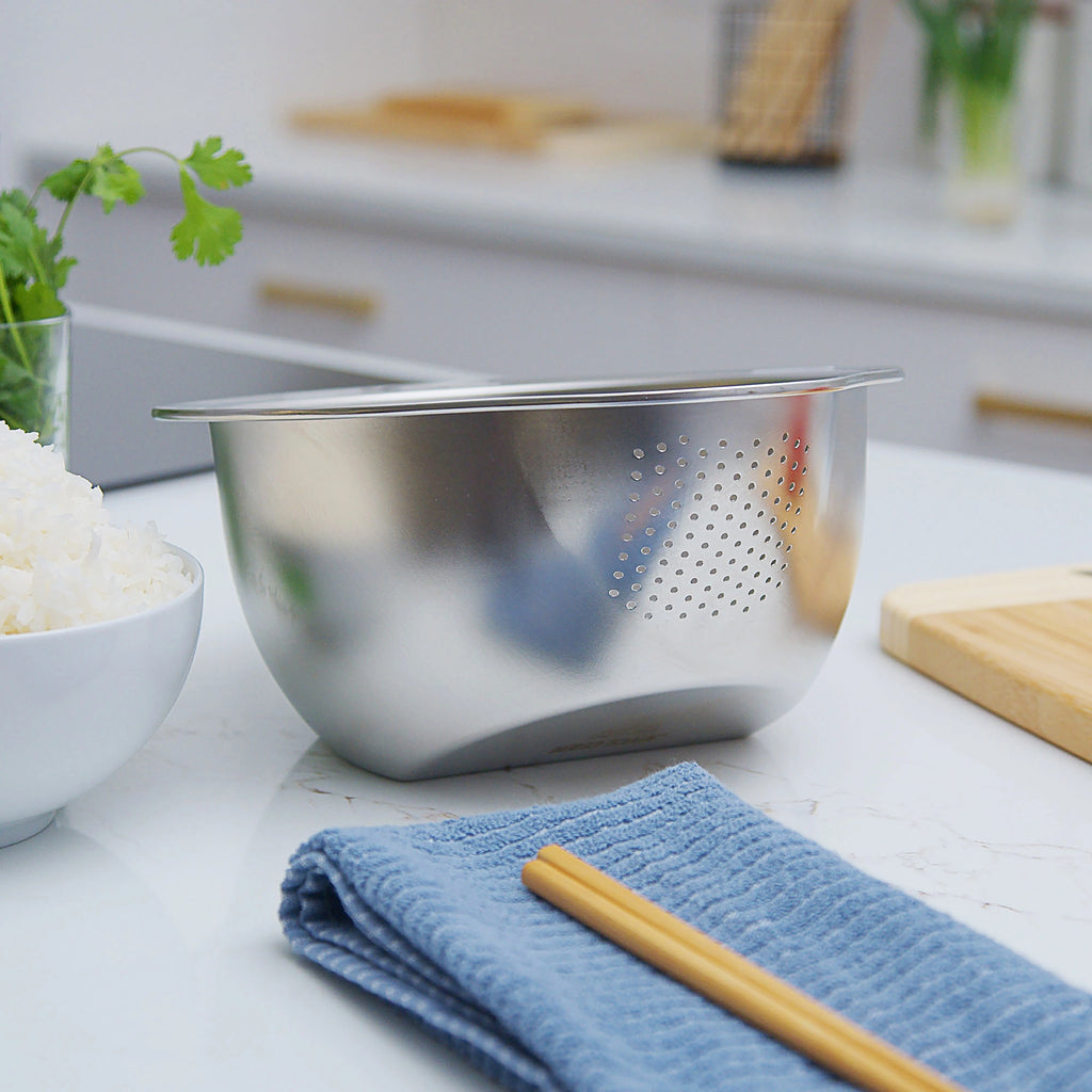 Professional Rice Washer, Colander, and Strainer | Kitchen Utensils ...