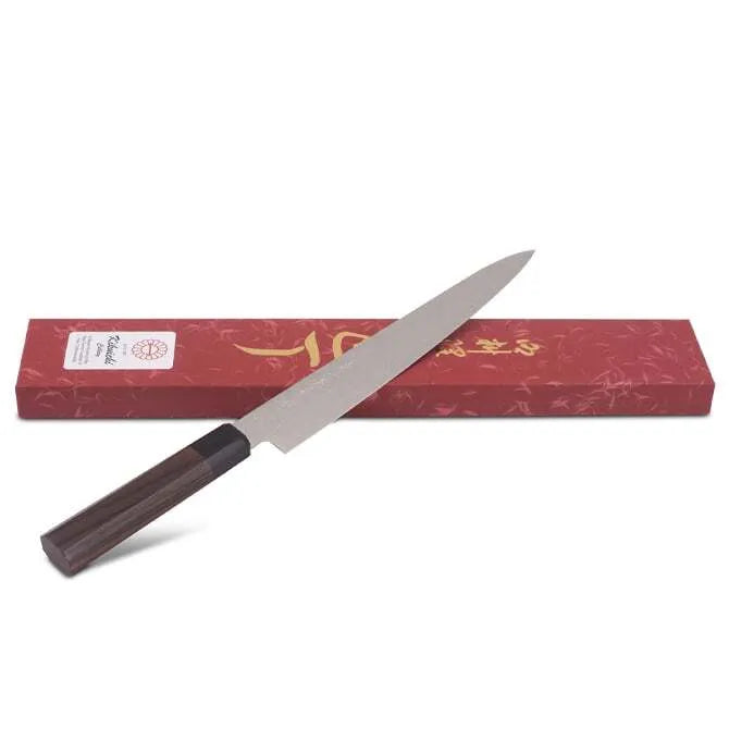 Kikuichi Warikomi Damascus Sujihiki Knife - Thumbnail 2