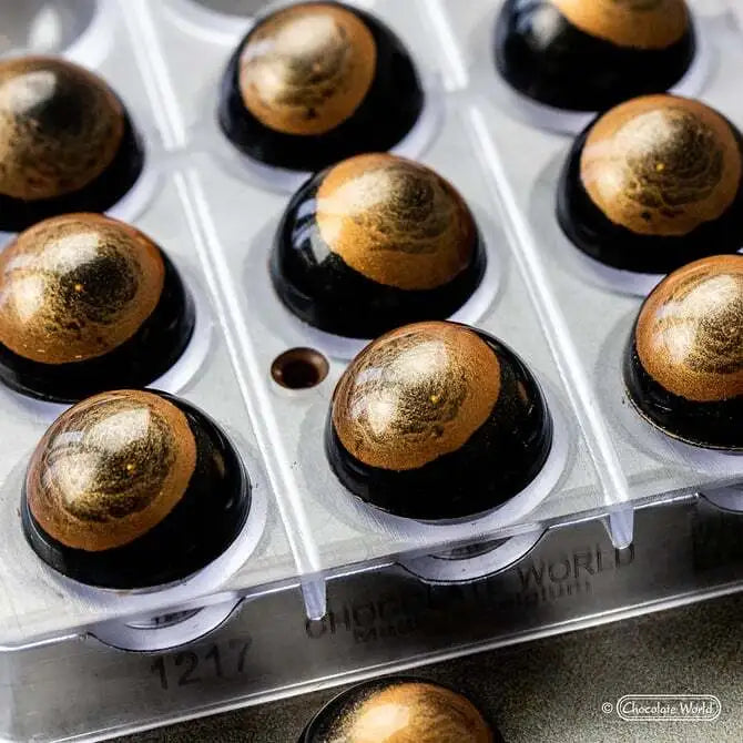 Polycarbonate Half Sphere 30mm Chocolate Mold - 24 Forms (9g Polycarbonate Half Sphere 30mm Chocolate Mold - 24 Forms (9g