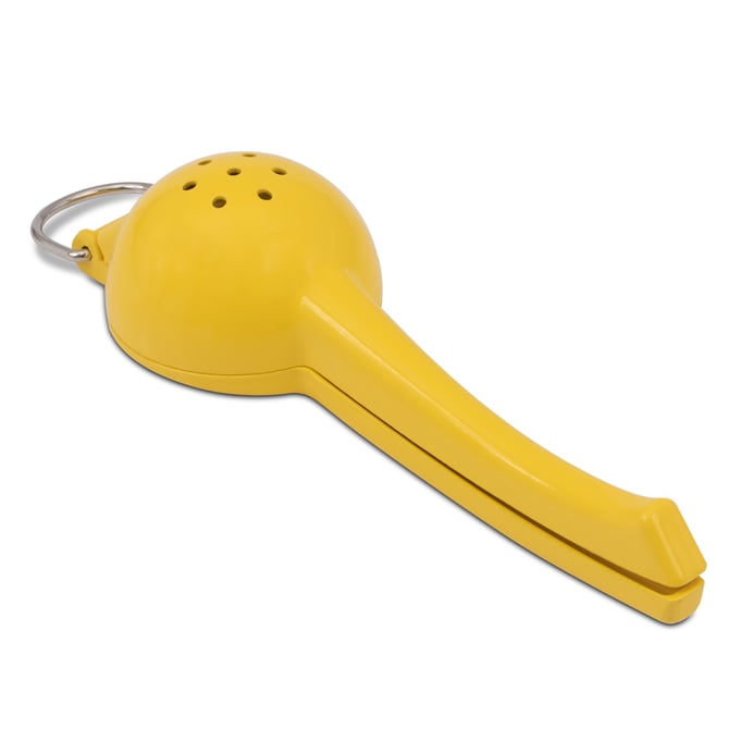Choice 8 Yellow Handheld Aluminum Lemon Juicer / Squeezer