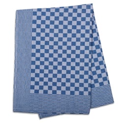 Blue Check Side Towel 17.7 x 25.5 inches - 5 pack
