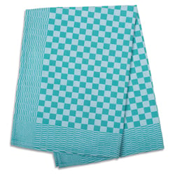 Green Check Side Towel 17.7 x 25.5 inches - 5 pack