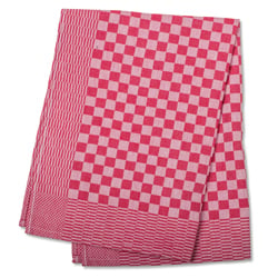 Red Check Side Towel 17.7 x 25.5 inches - 5 pack