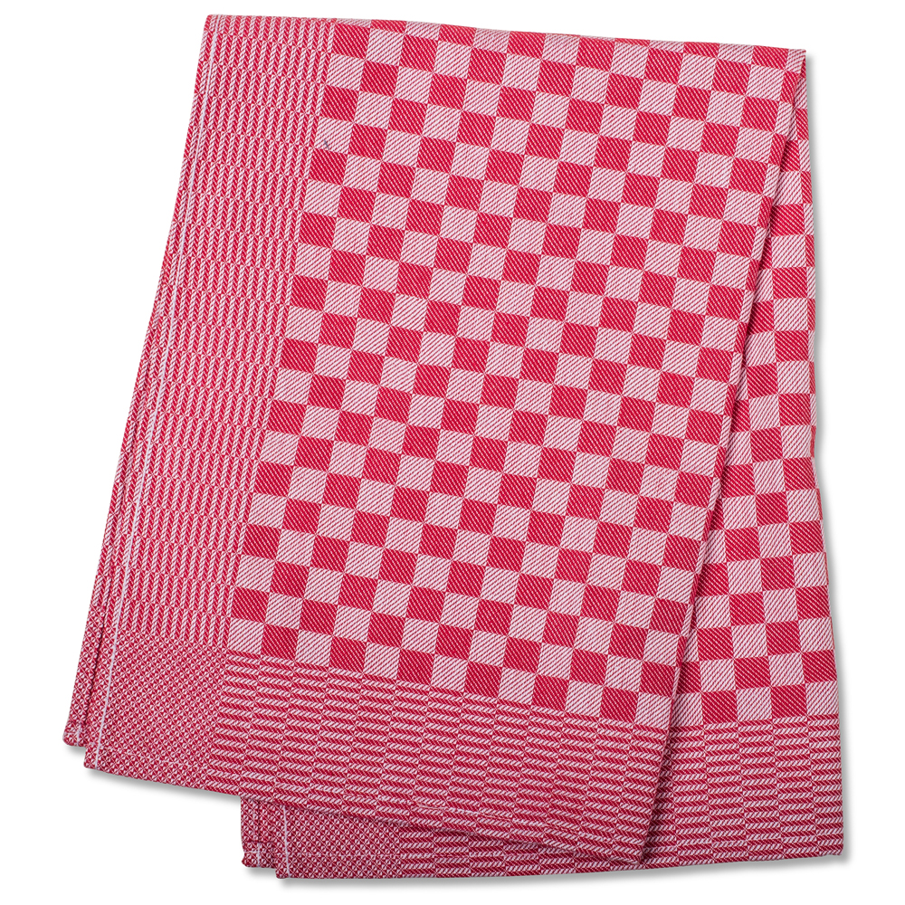 Red Check Side Towel, Apparel