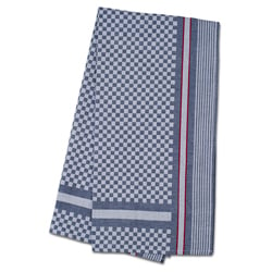 Extra Large Side Towel Black Check with Red Stripe 19.5 x 39.4
5 pack