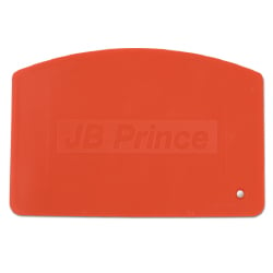 JB Prince Logo Orange Flexible Bowl Scraper