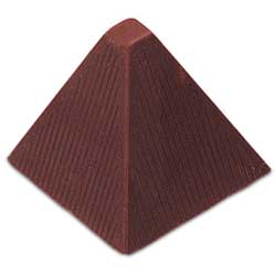 Ridged Pyramid Chocolate Mold - 18 Forms