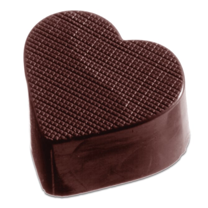 Textured Heart Chocolate Mold  JB Prince Professional Chef Tools