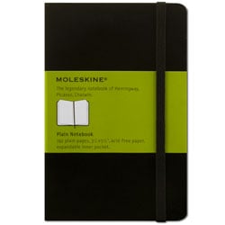 Moleskine Plain Pocket Notebook - Black