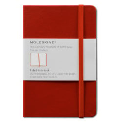 Moleskine Ruled Pocket Notebook - Red