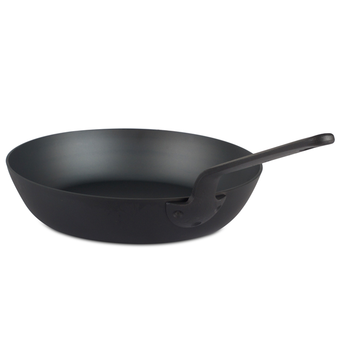Black Steel Frypan, 11 Diameter, Fry Pans