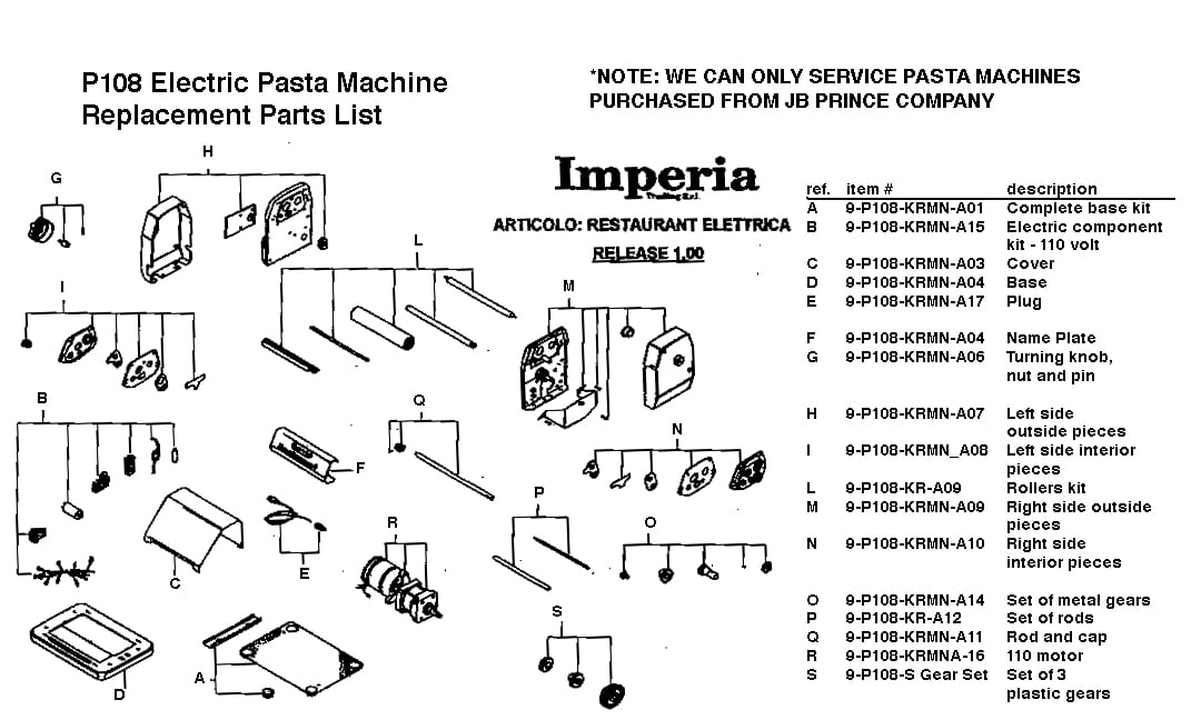Imperia Electric Plastic Gear Set