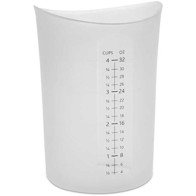 KitchenAid Universal Easy View Angled Measuring Cup, Large, Clear with Black Handle