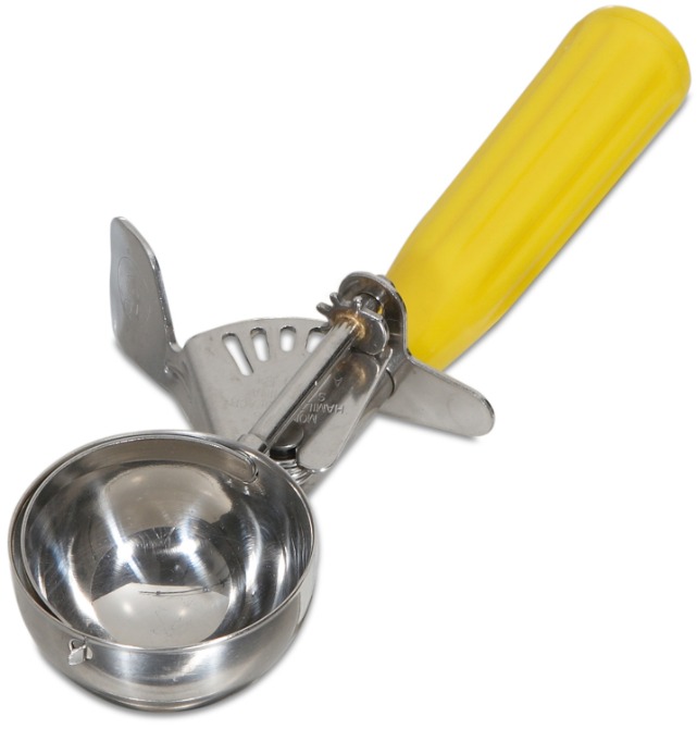 DSS20 2.5 oz. #20 Stainless Steel Squeeze Disher Portion Scoop