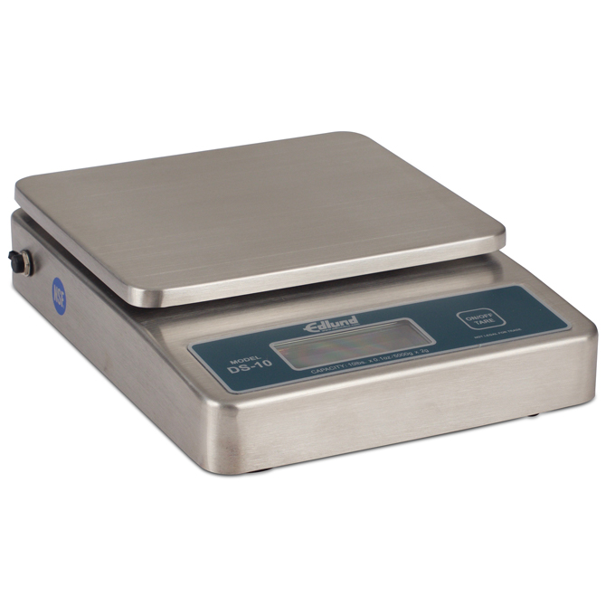 Edlund 8 lb Stainless Steel Deluxe Bakers Dough Scale - 19 3/4L x 7 1/2W  x 9H