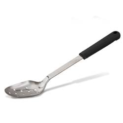 Utility Spoon Perforated with Notched  Handle