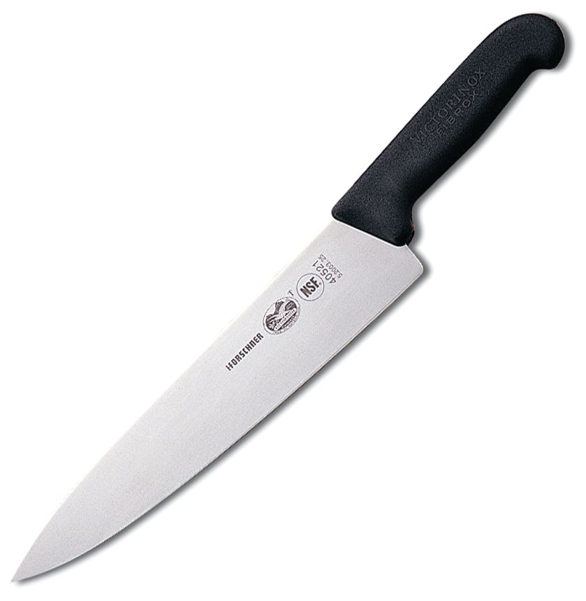 Victorinox Cutlery 8 Chef's Kitchen Knife w/ Black Fibrox Handle - Blade HQ
