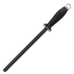 Mac Black Ceramic Honing Rod with Grooves 10.5 inch
