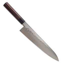 Warikomi Damascus Gyuto Knife 9.5 inch - Rosewood Handle