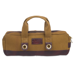 Boldric Chef Carryall Canvas with Brown Leather Trim - Khaki