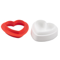 Amore Heart Silicone Mold with Cutter - 1 Form