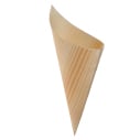 Wood Paper Serving Cone - 2.25